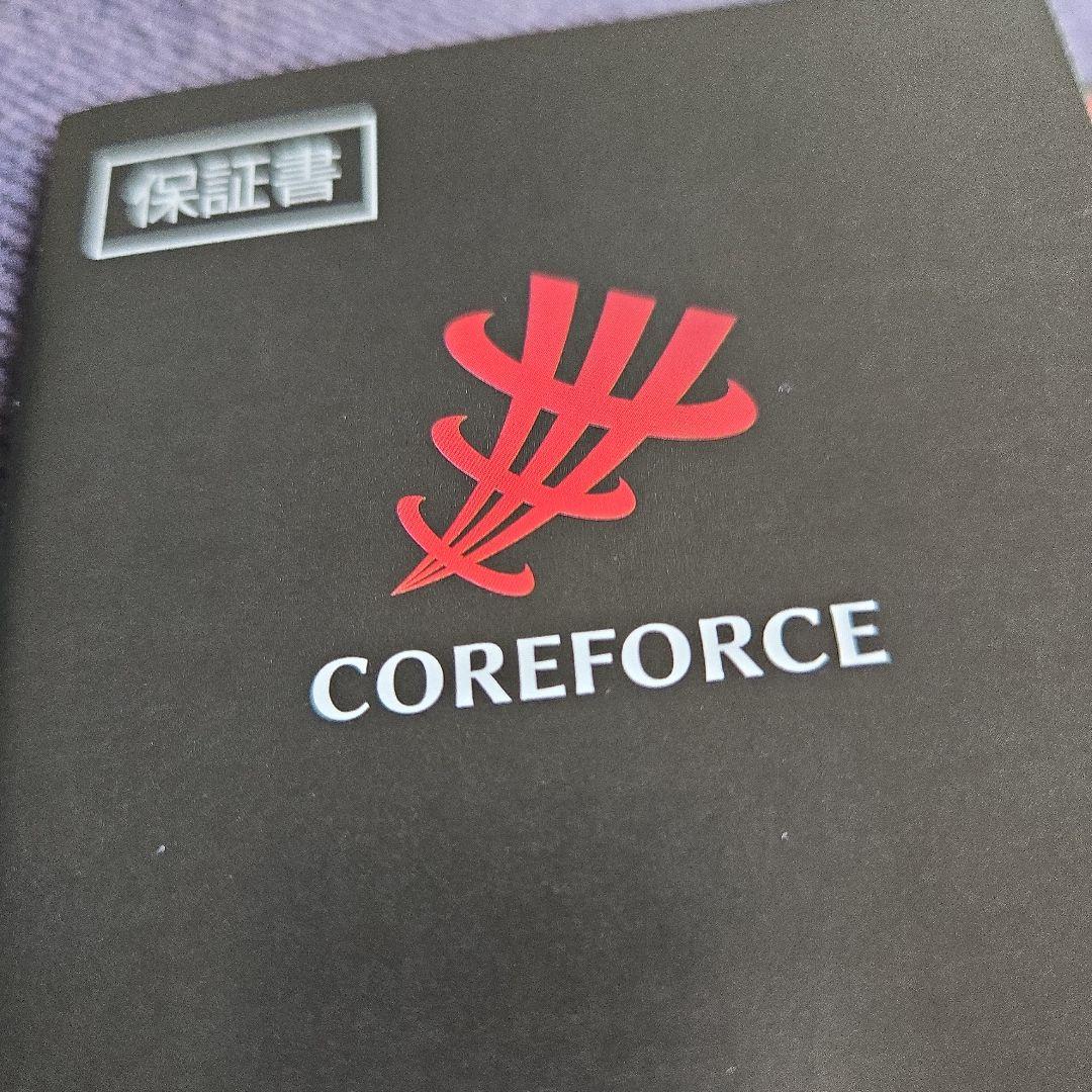 COREFORCE ブラックブレスレット専用ケース、保証書付き。新品同様７０cm