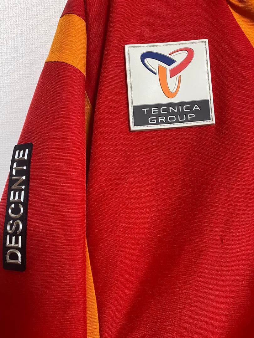 Nordica チームスキーウェア （デサントSサイズ赤/オレンジ/黒）