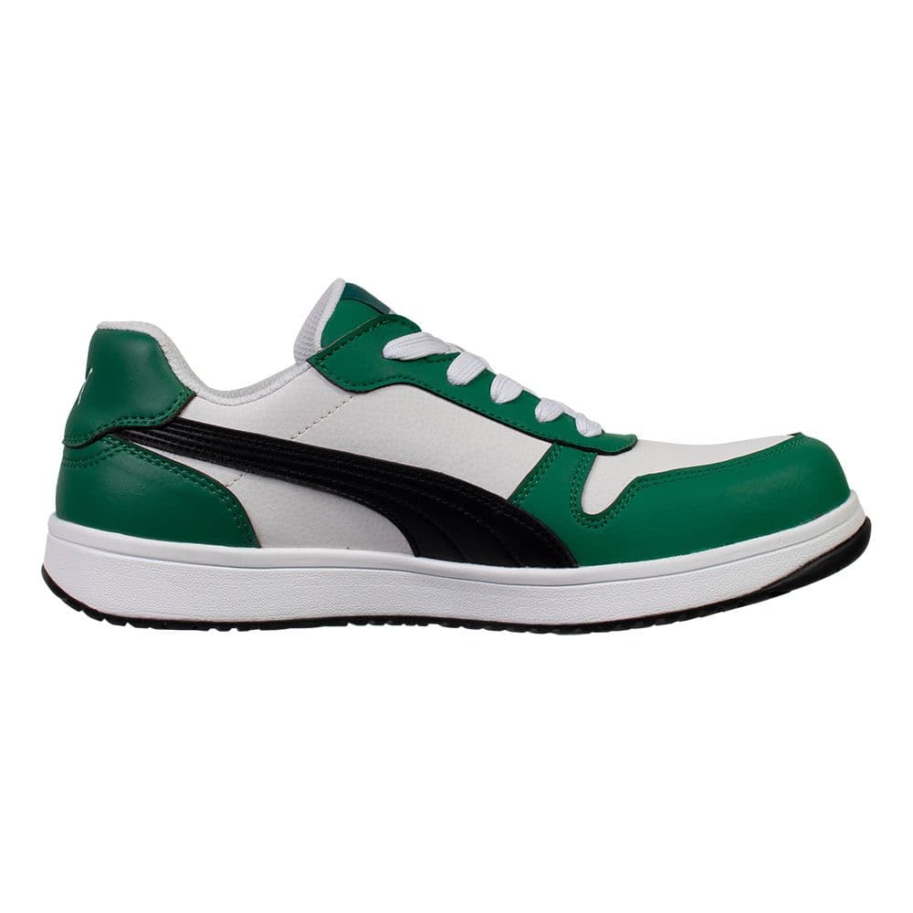 プーマ安全靴#64.209 26.0cmフロントコート　グリーンロー