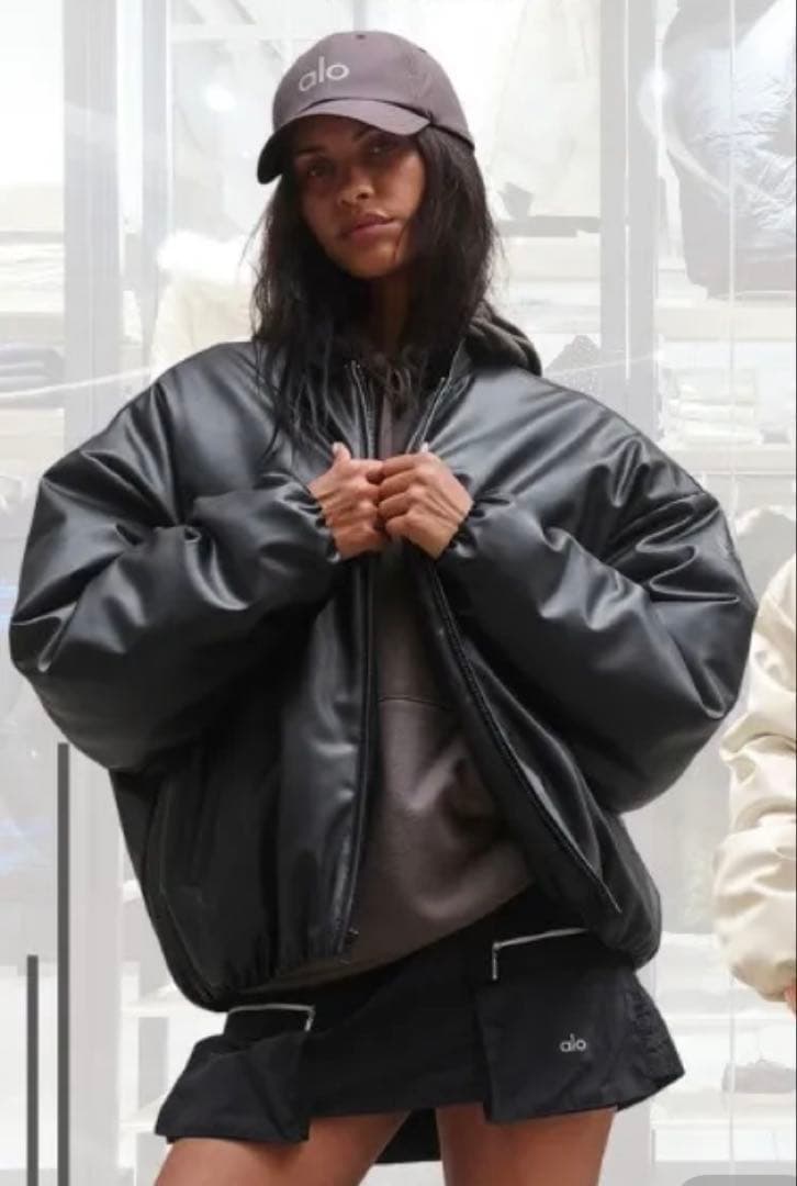 大幅値下げ！ 東原亜希さん着用！ alo ブラック ボンバージャケットMA1 M