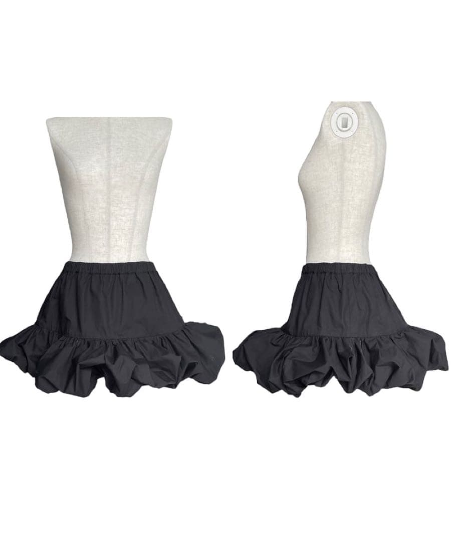 【タグ付き】fictiontokyo バルーンスカート ブラック