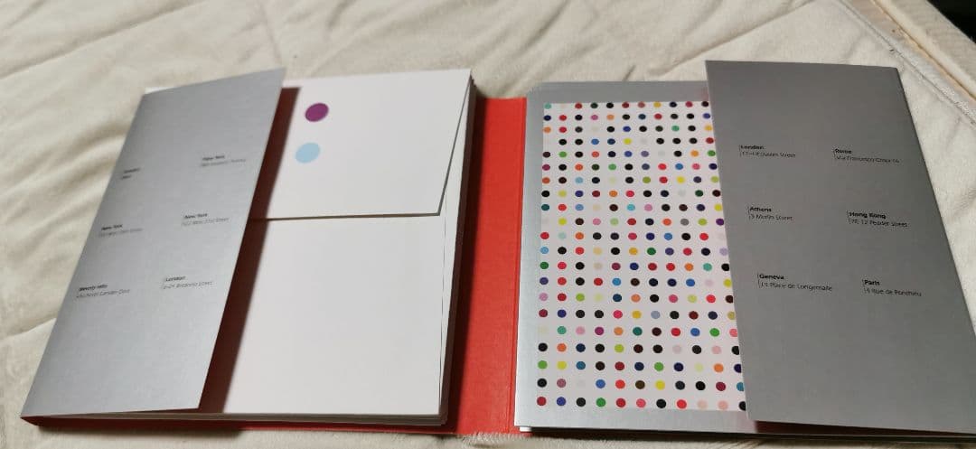 ダミアン　ハースト　ガゴシアン　ギャラリー　レターセット