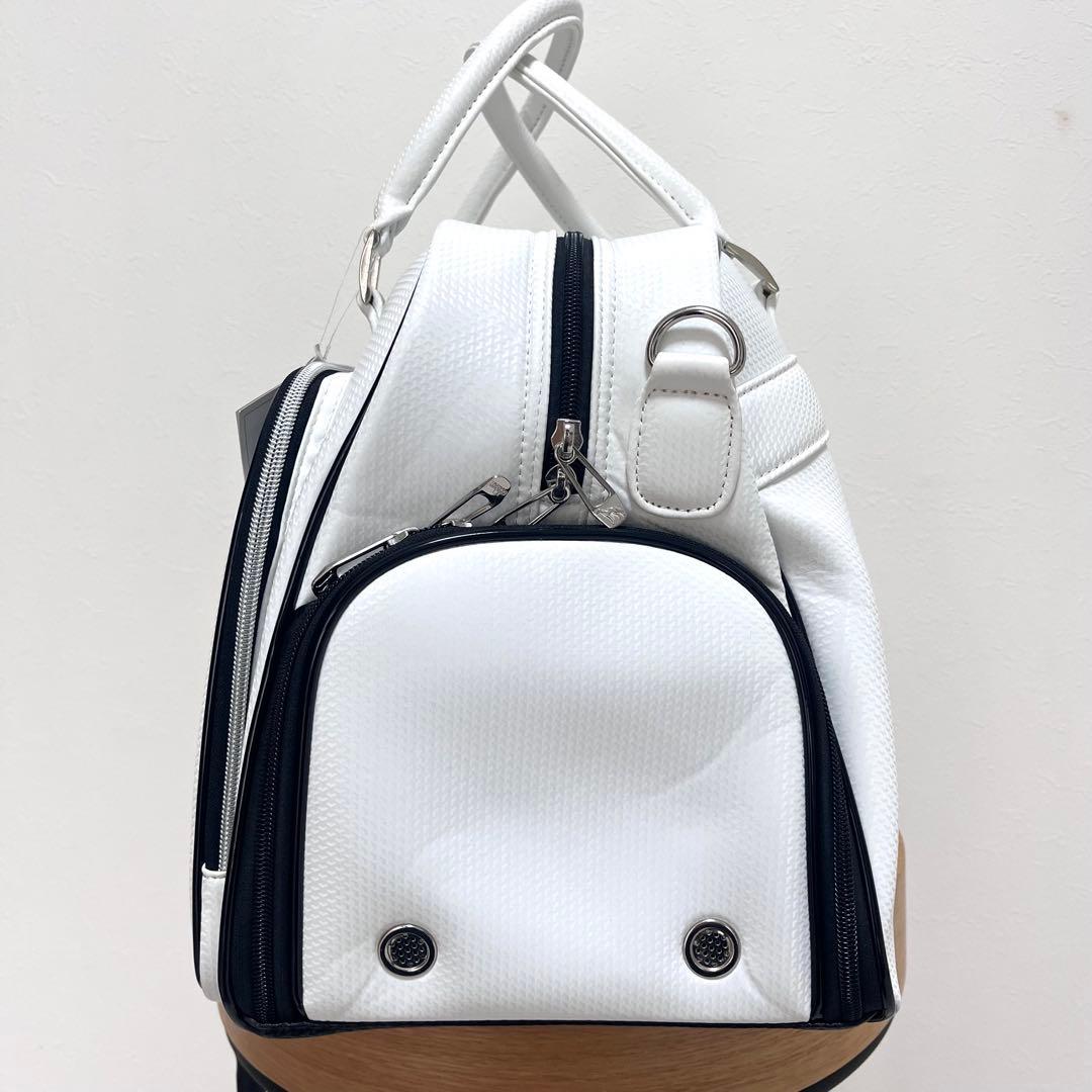 【未使用タグ付き】アダバット｜adabat ボストンバッグ ホワイト　ゴルフ