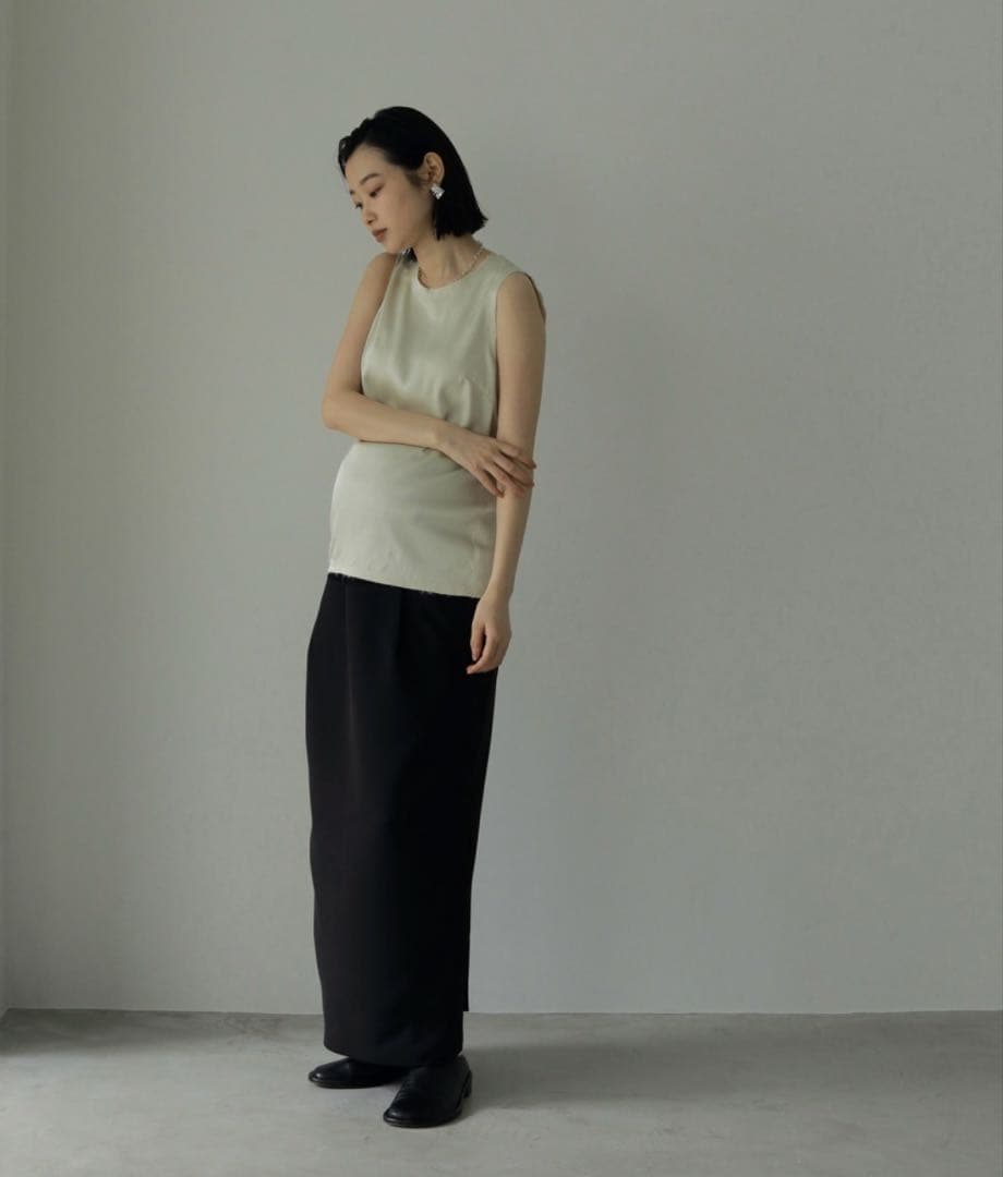 anuke Tuck Maxi Skirt 美品　マタニティスカート