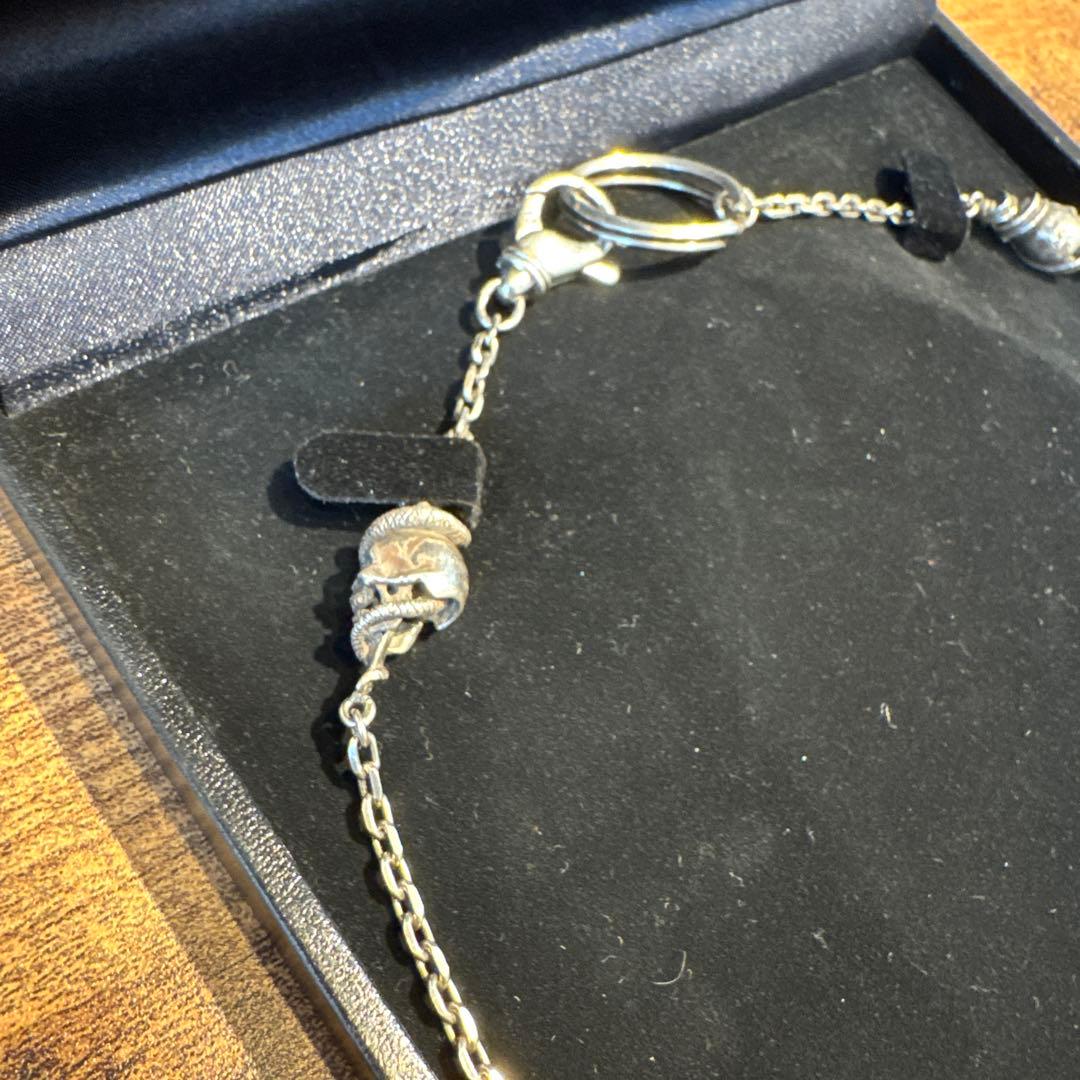 WACKO MARIA SKULL WALLET CHAIN シルバー 925