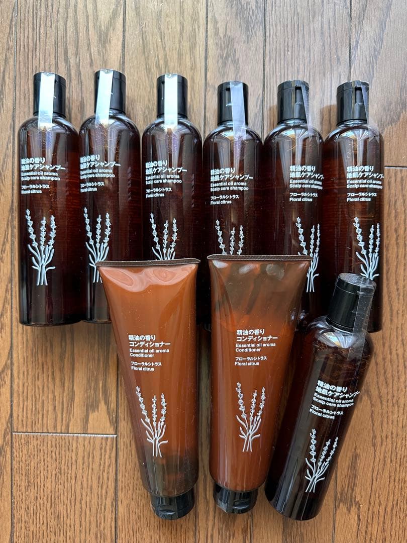 新品無印良品　精油の香り地肌ケアシャンプーとコンディショナー　フローラルシトラス