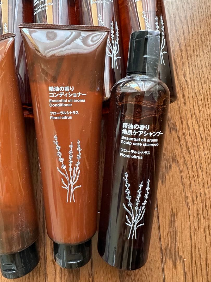 新品無印良品　精油の香り地肌ケアシャンプーとコンディショナー　フローラルシトラス