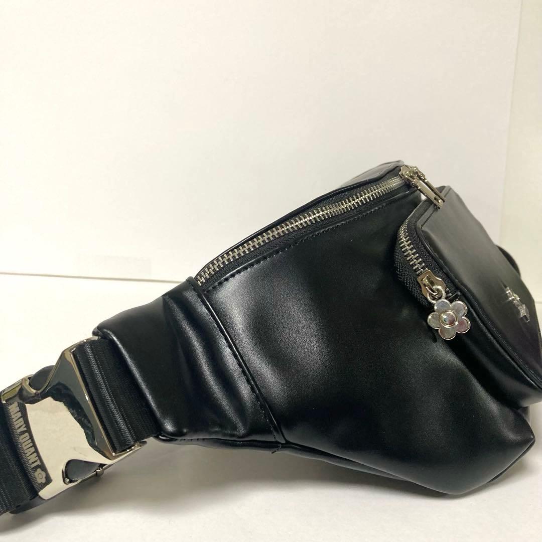 未使用級❗️ マリークワント　エポビジューデイジーボディバッグ　ブラック　黒