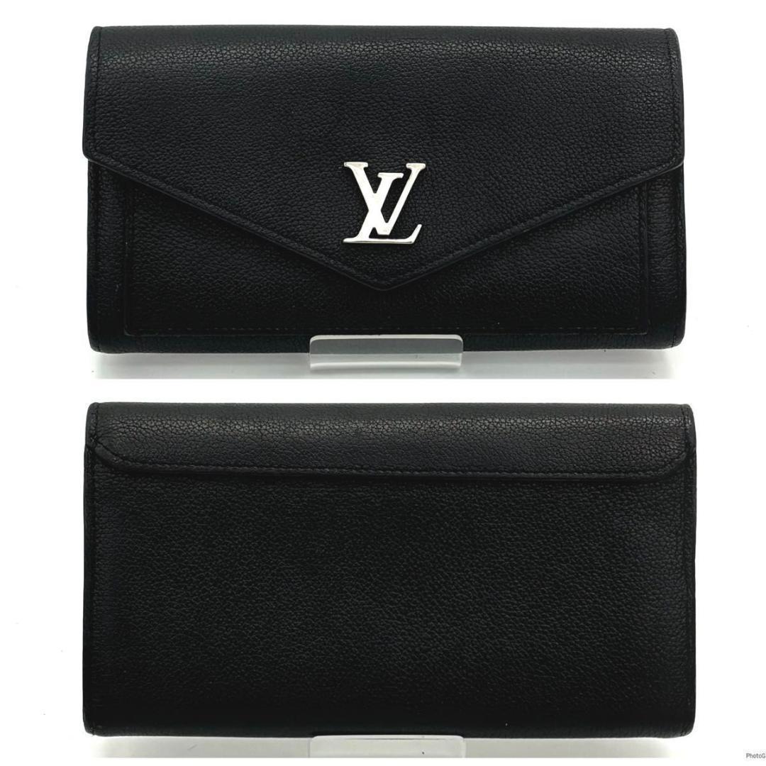 【超美品】ルイヴィトン ポルトフォイユ マイロックミー ブラック 長財布 黒