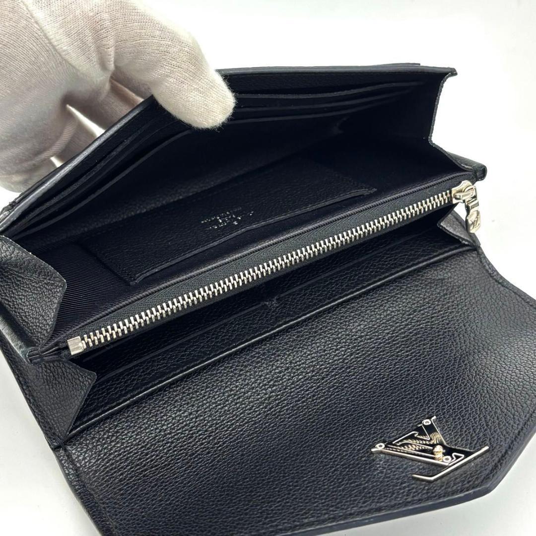 【超美品】ルイヴィトン ポルトフォイユ マイロックミー ブラック 長財布 黒
