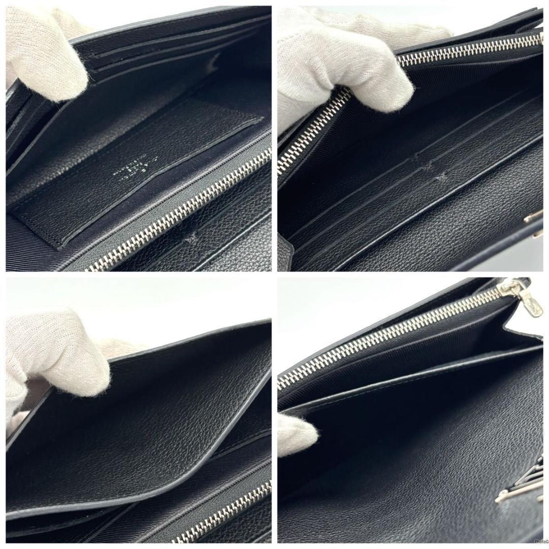 【超美品】ルイヴィトン ポルトフォイユ マイロックミー ブラック 長財布 黒