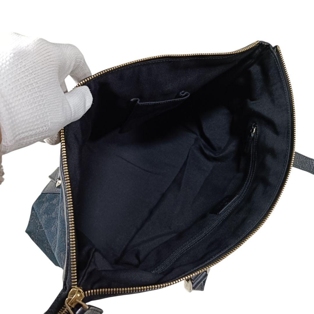 美品♪︎GUCCI ショルダーバッグ アビーライン キャンバス レザー GG柄