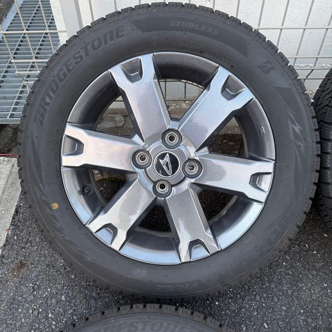 【美品】ダイハツ タフト ダーククロム純正ホイール＋スタッドレスタイヤ