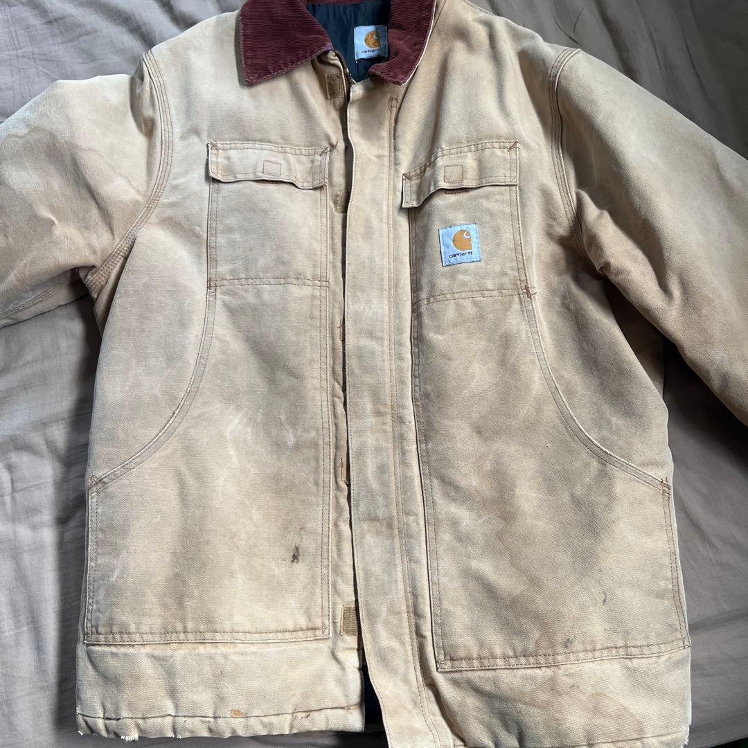 カーハート　カバーオール　ボロ