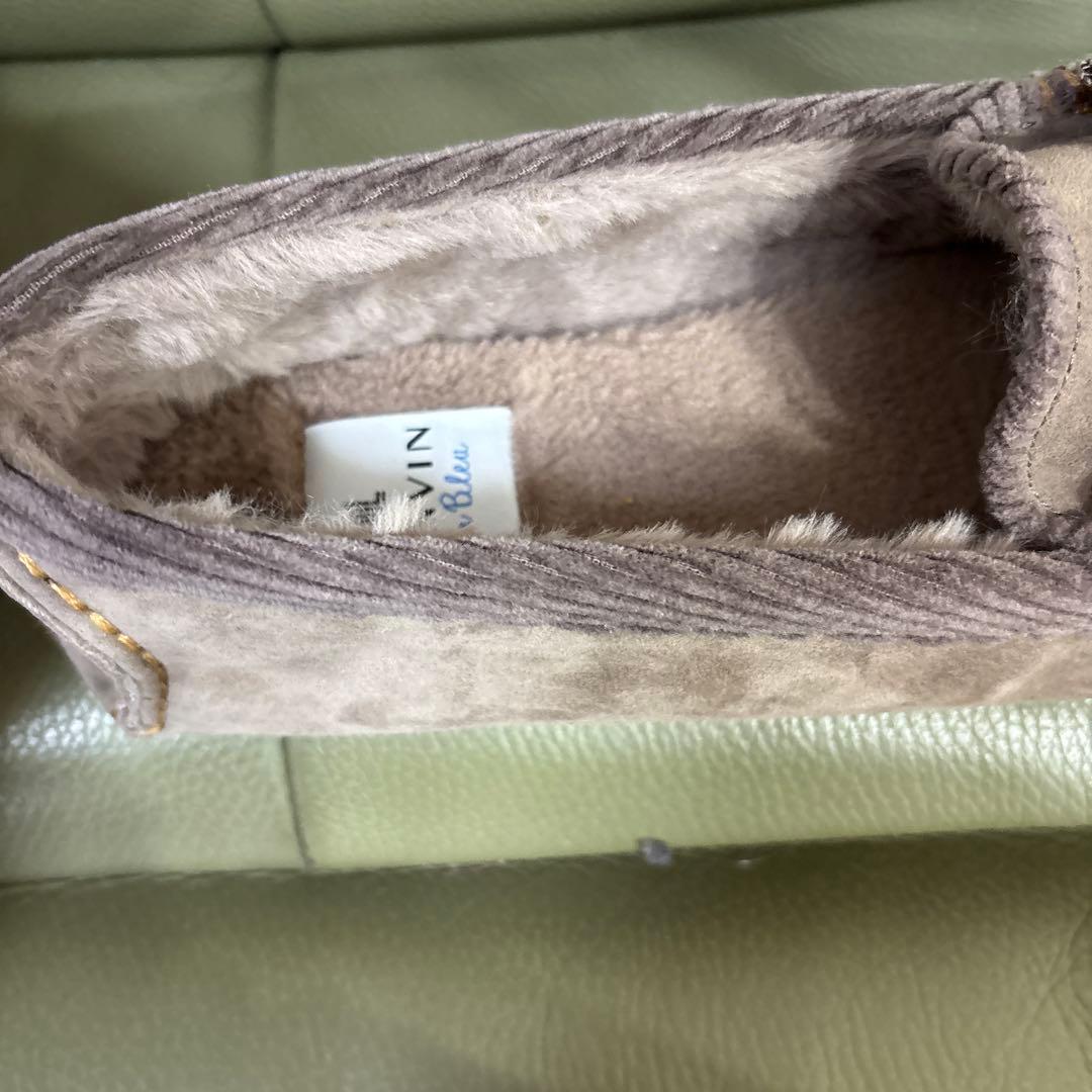 新品未使用完売色ランバンオンブルーモカシン24cm