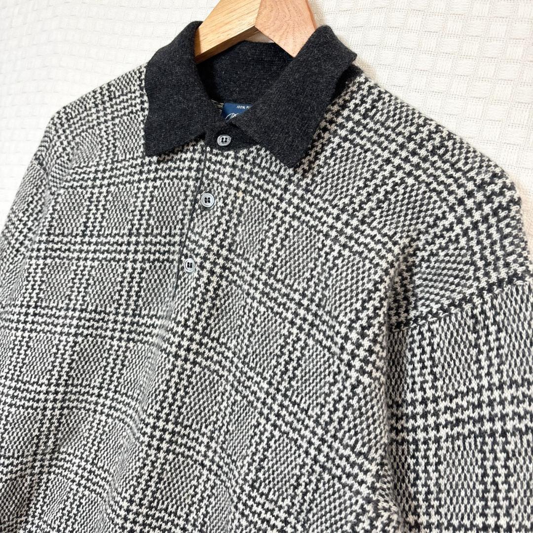 カシミヤ100% Drumohr ドルモア グレンチェック ニット セーター