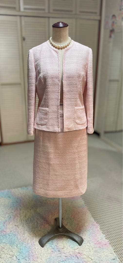 未使用　美品　HANAE MORI モリハナエ　春夏　セットアップスーツ