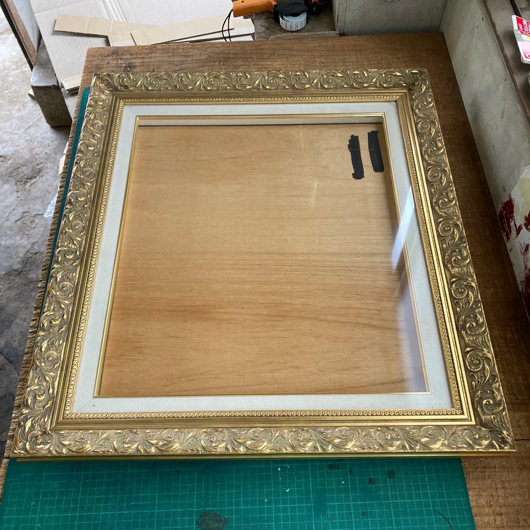 ハ*ル様 虹画堂 F10号 油彩額縁 ゴールドフレーム 透明アクリル 金色