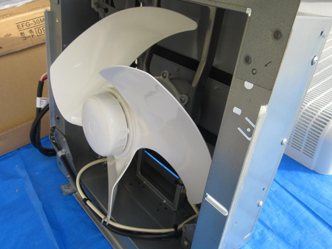 三菱業務用有圧換気扇 給気形 30cm メッシュタイプ 100V 電動シャッター