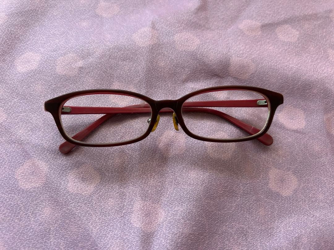 メガネ jins 赤