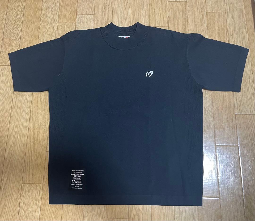 新品 マスターバニーエディション モックネックシャツ 半袖 0 黒 ブラック