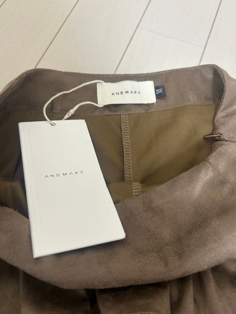 スカート Mel gather skirt brown andmary