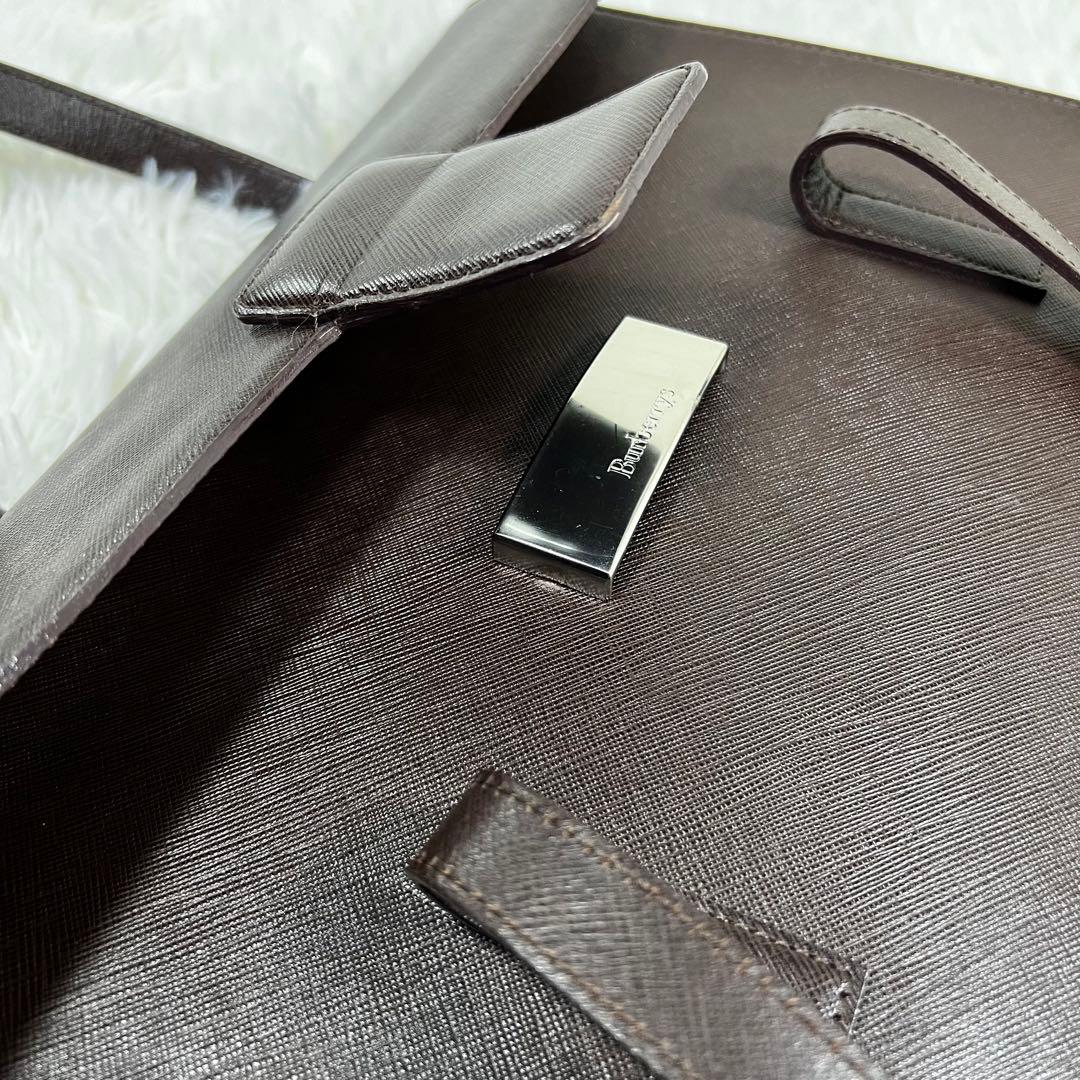 良品 バーバリー ✨ビジネスバック✨ダークブラウン A4対応