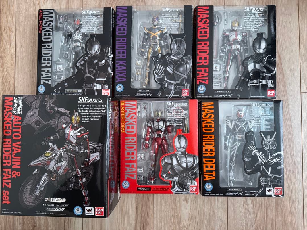 【開封】S.H.Figuarts 仮面ライダーファイズ 6個セット
