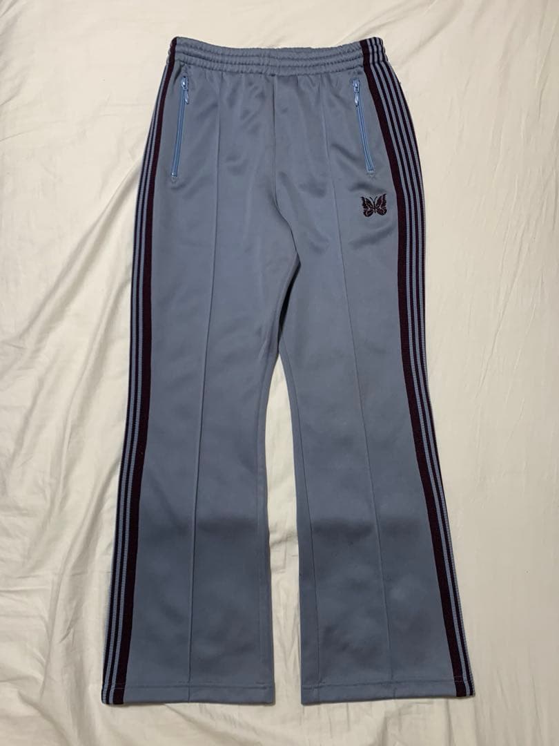 正規品 22ss Needlesトラックフレアパンツ ジャージ サックスブルー