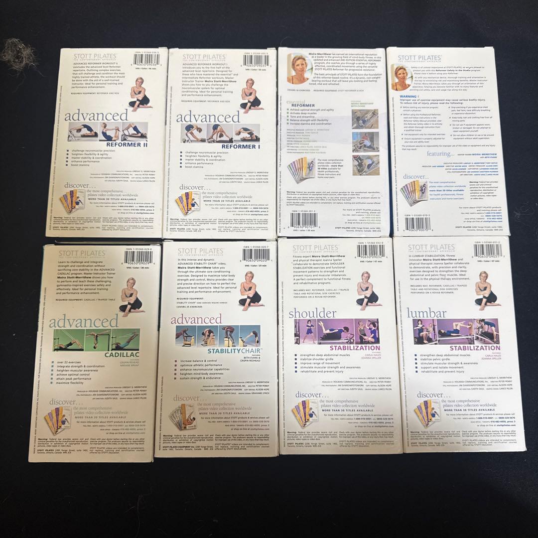 STOTT PILATES カセットビデオ用8本セット　ピラティスエクササイズ