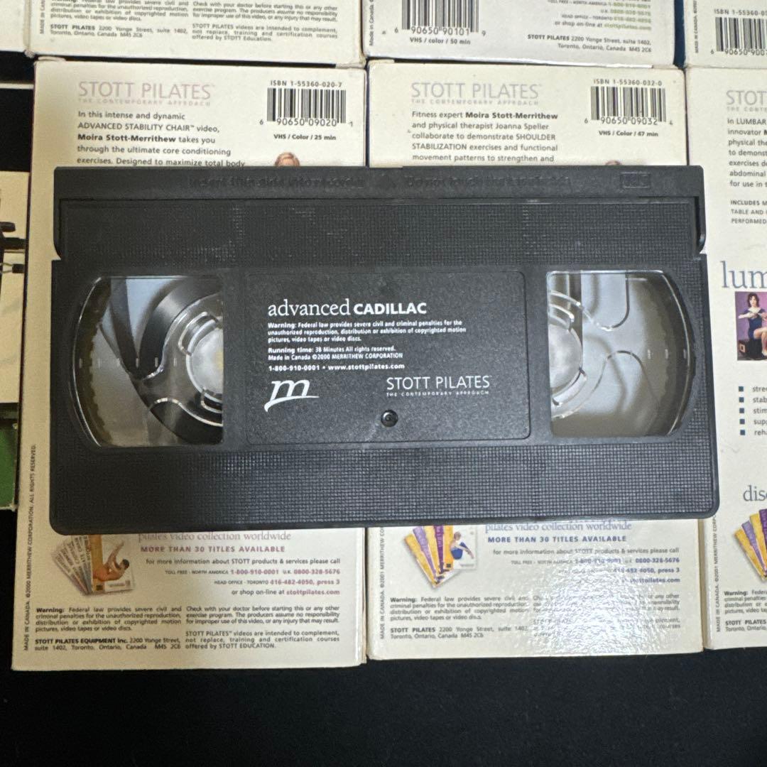 STOTT PILATES カセットビデオ用8本セット　ピラティスエクササイズ