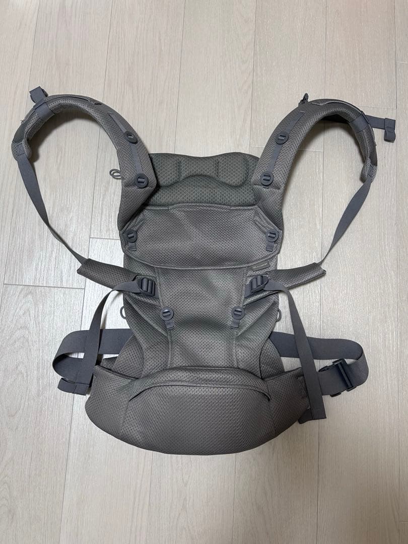 エールべべ・ベビーキャリアスリーqd ニュアンスグレー【AILEBEBE】