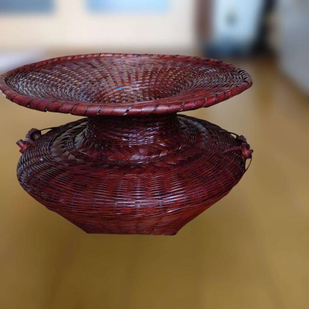 ♥♥池坊 生花 牡丹籠 花器