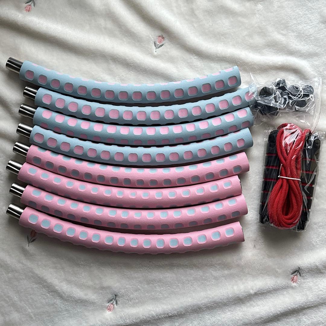 ☆ ウェイトフィットネスフープ 大人用 縄跳び ワークアウト エクササイズ器具