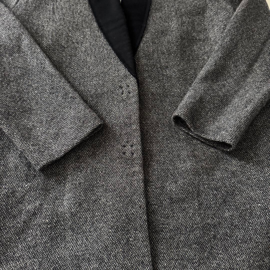 【最安値✨】イタリア製　TELA チェスターコート　バイカラー　38 ツイード