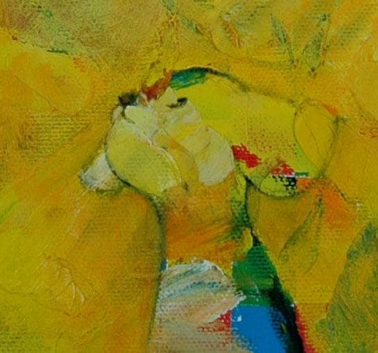 油絵 菅家令子 絵 絵画 インテリア uF6-071119 可愛い子犬と猫