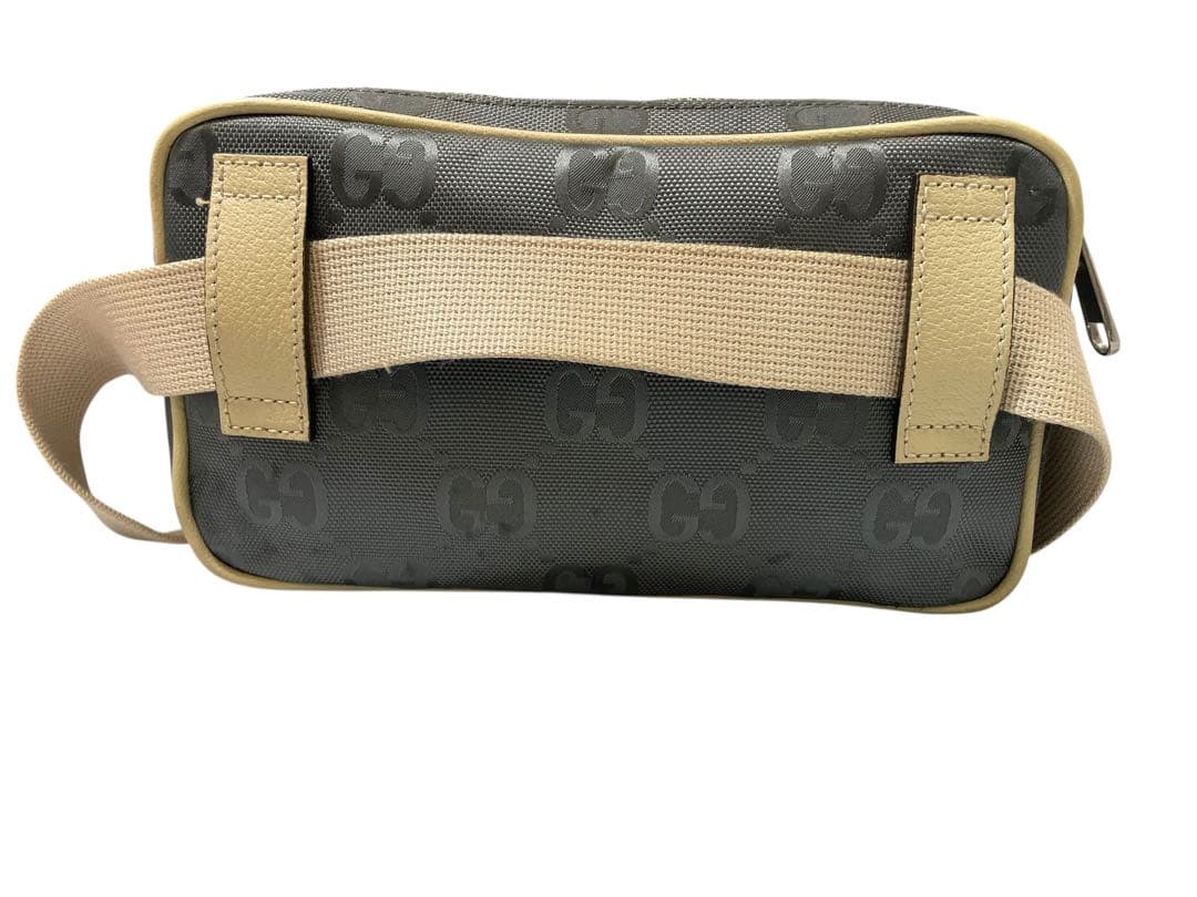 GUCCI グッチ　オフザグリッド　ボディバッグ　ウエストポーチ　GG レザー