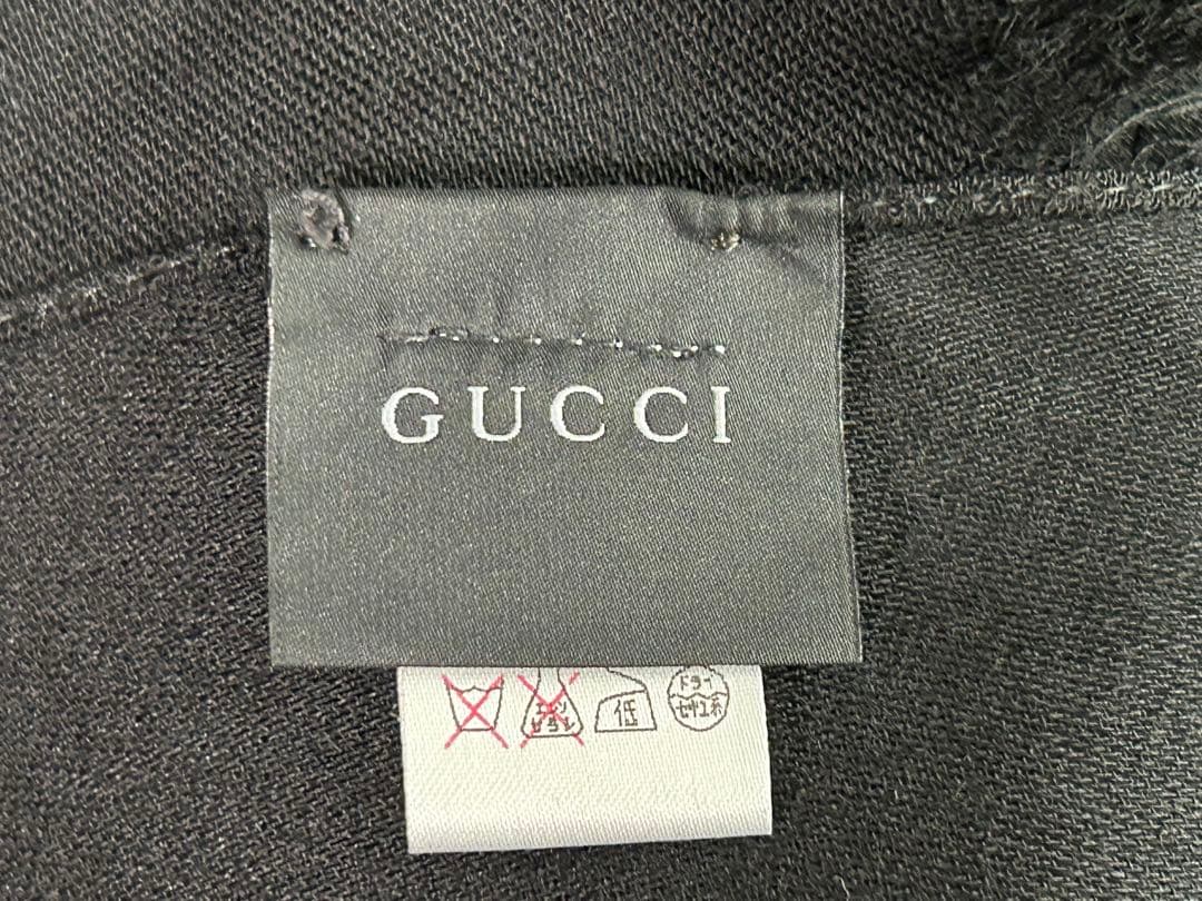 GUCCI GG柄 ストール 大判 ブラック