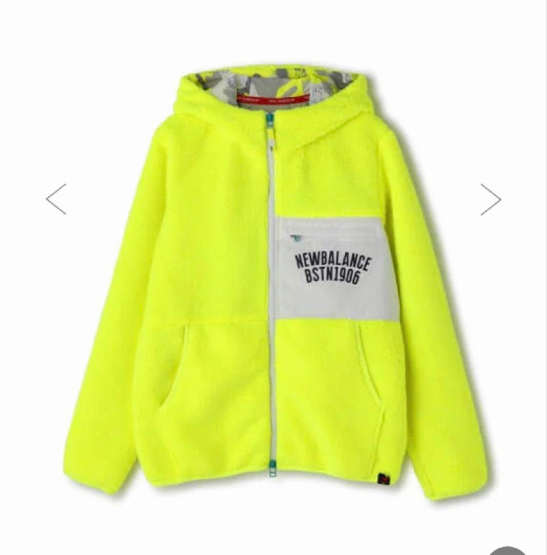ニューバランスゴルフ フリースフルジップフーディ ジャケット ネオンイエロー