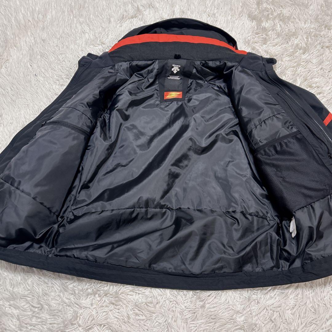 DESCENTE スキーウェア Lサイズ 黒/赤