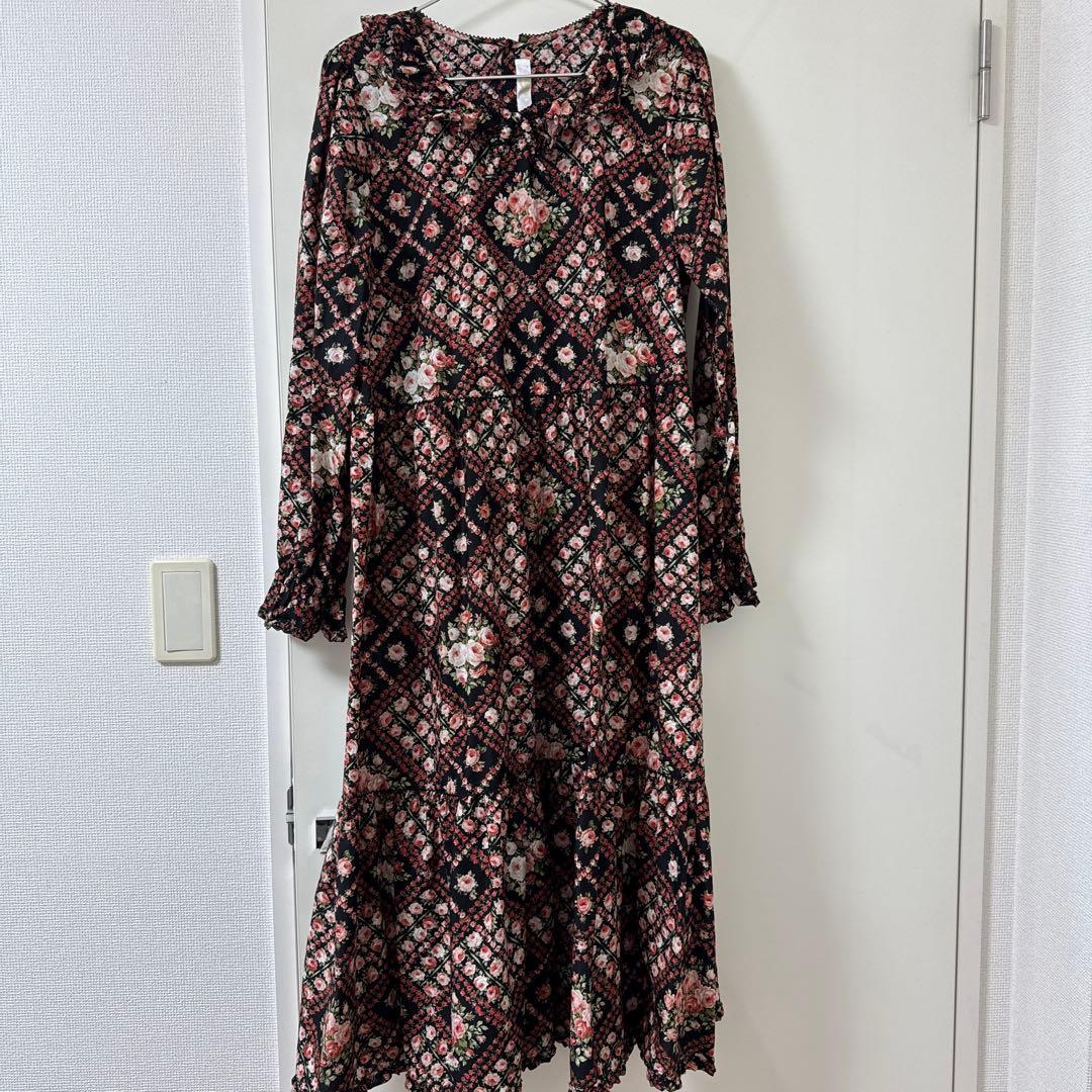 本日限定SALE♡美品 ピンクハウス 薔薇柄ワンピース