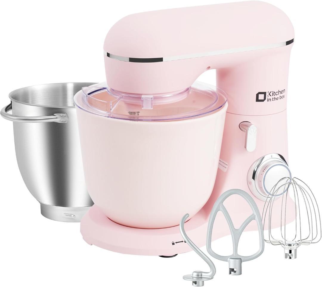 98【大人気商品】　スタンドミキサー　4.5L＋5L　ダブルボウル　ピンク