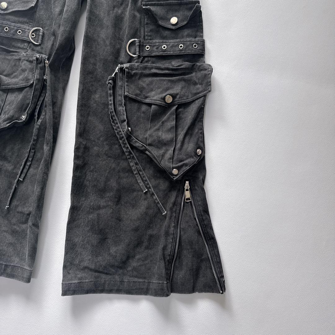 Y2K ベルト ギミックカーゴパンツ　平成　ワイドパンツ