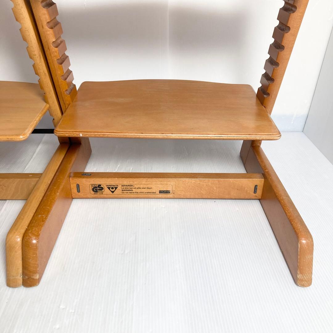 ★2脚セット★ストッケ トリップトラップ ナチュラル 木目 ハイチェア
