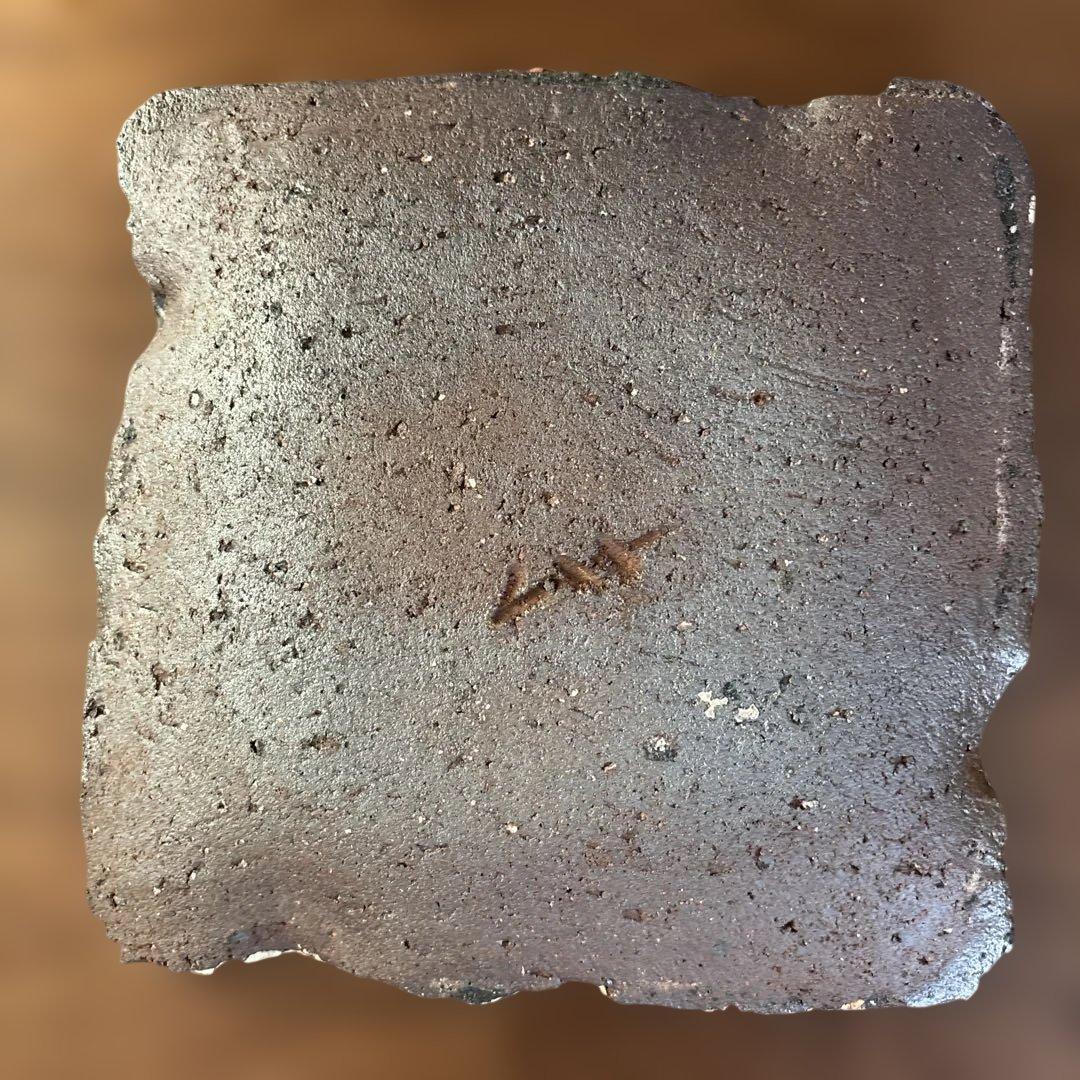 【唐津焼中川自然坊窯】刷毛目唐津四方もち上げ皿②