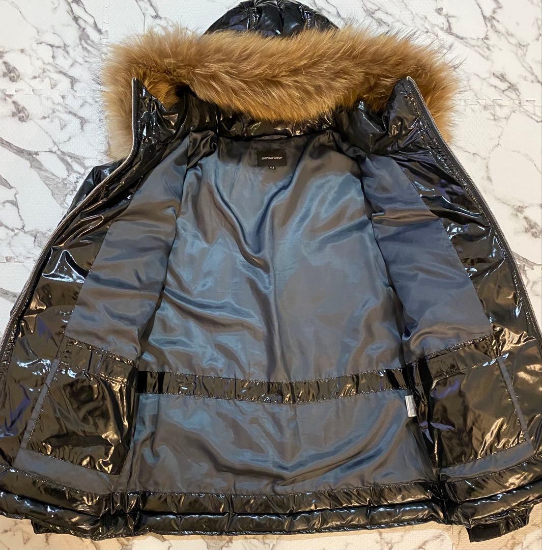 Y2K archive 光沢　短丈　ラクーンファー　エナメル質　グランジ　平成