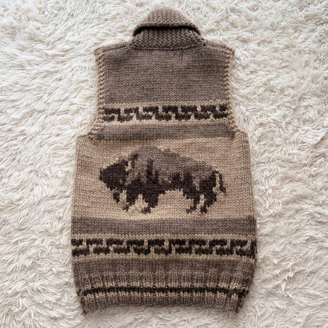 【SALE】【希少】Kanata ショールカラー カウチン ニット ベスト