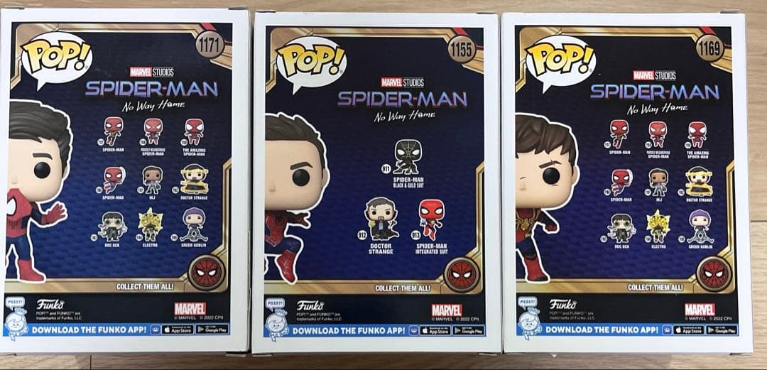 【超希少】Funko スパイダーマン No way  3体セット