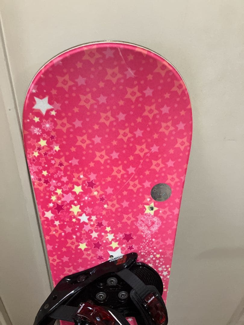 BURTON スノーボード ピンク　CHICKLET126　ビンディング付き