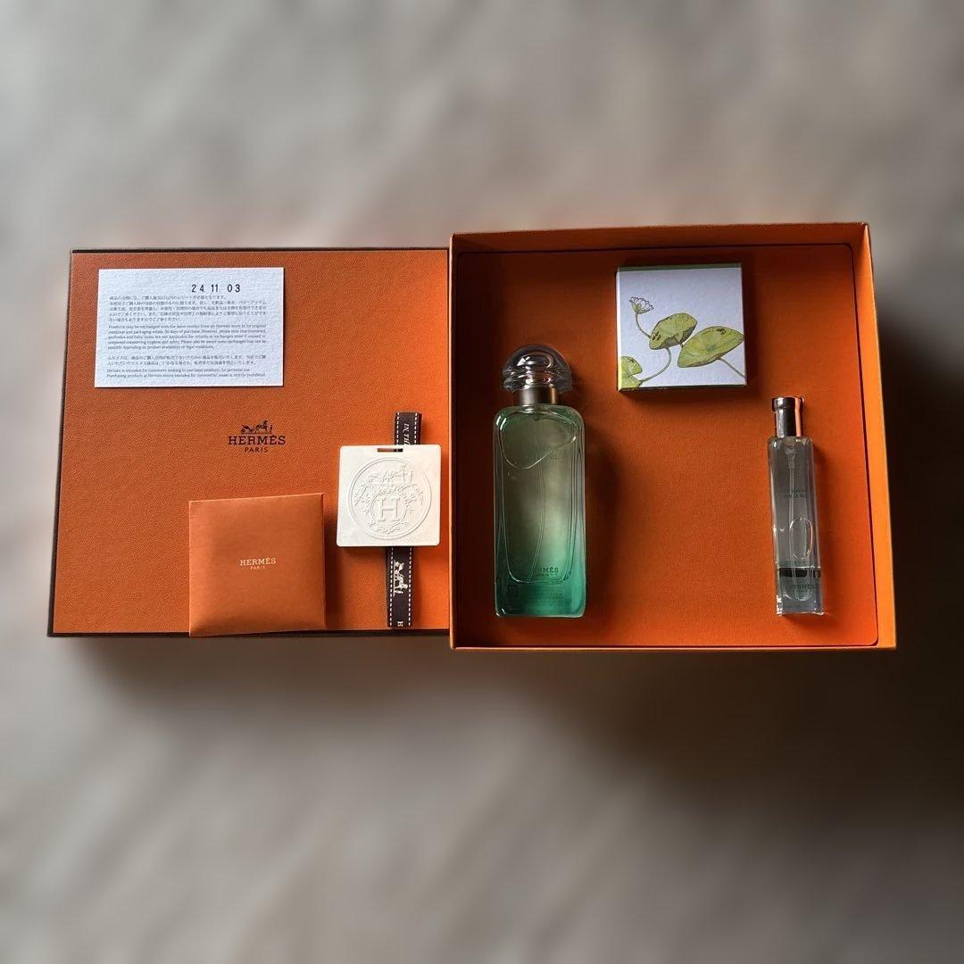 エルメス 香水 石鹸 UN JARDIN SUR LE NIL ギフト 新品